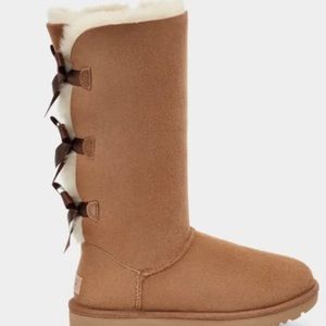 UGG Bailey Bow Chestnut Tall Boots Sz 10 New